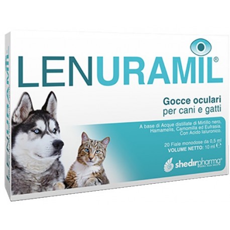 Lenuramil gocce oculari per cani e gatti 20 fiale