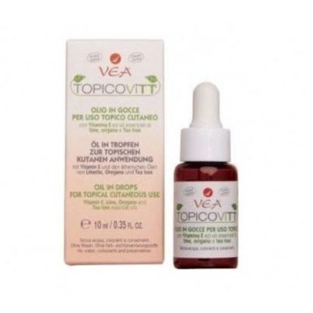 Vea Topicovit Olio in gocce per cute secca e arrossata 10 ml Vea Topicovit Olio in gocce per cute secca e arrossata 10 ml