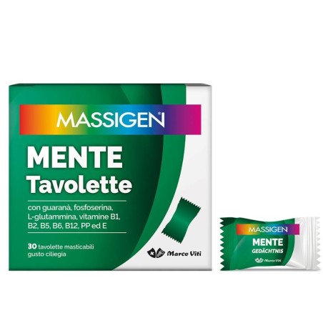Marco Viti Massigen Mente integratore per funzione psicologica 30 tavolette masticabili Marco Viti Massigen Mente integratore per funzione psicologica 30 tavolette masticabili
