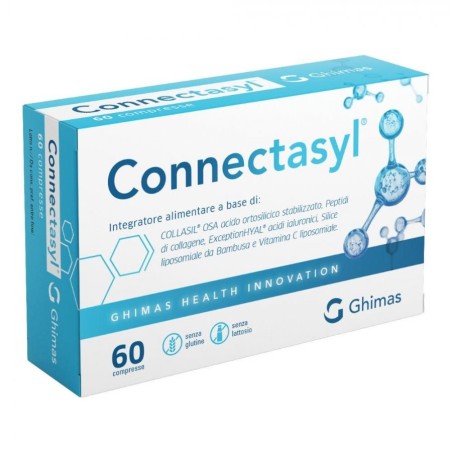 Ghimas Connectasyl integratore di acido ialuronico per tessuti connettivi 60 compresse Ghimas Connectasyl integratore di acido ialuronico per tessuti connettivi 60 compresse