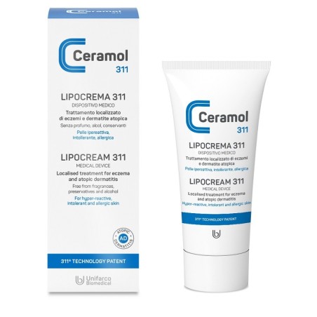 Ceramol Lipocrema 311 crema trattamento di eczemi e dermatite 50 ml Ceramol Lipocrema 311 crema trattamento di eczemi e dermatite 50 ml