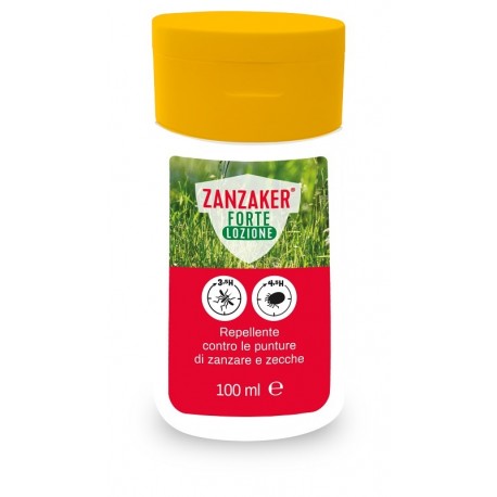 Zanzaker Forte lozione repellente contro le punture di zanzare e zecche 100 ml