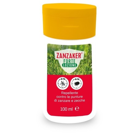 Zanzaker Forte lozione repellente contro le punture di zanzare e zecche 100 ml Zanzaker Forte lozione repellente contro le punture di zanzare e zecche 100 ml