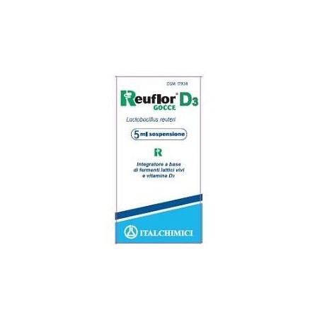 Reuflor D3 Gocce 5 ml - Fermenti Lattici Vivi e Vitamina D3