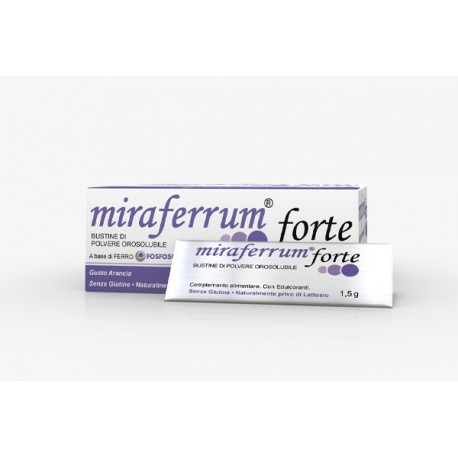 Mirraferrum Forte integratore con ferro e acido folico 20 bustine