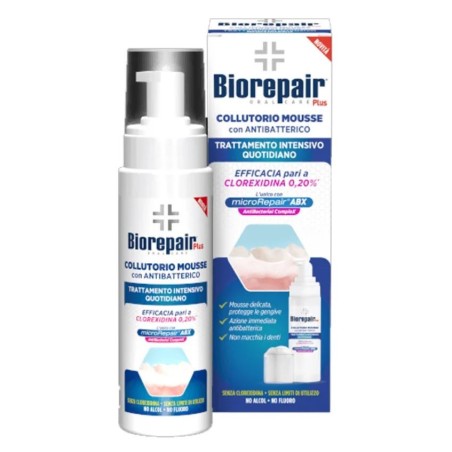 Biorepair Plus Collutorio Mousse Antibatterico contro placca e infiammazioni 200 ml Biorepair Plus Collutorio Mousse Antibatterico contro placca e infiammazioni 200 ml