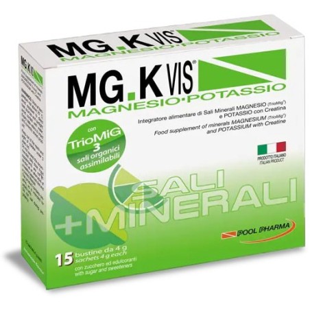 Mgk Vis Magnesio Potassio Lemonade integratore con sali minerali 15 bustine Mgk Vis Magnesio Potassio Lemonade integratore con sali minerali 15 bustine