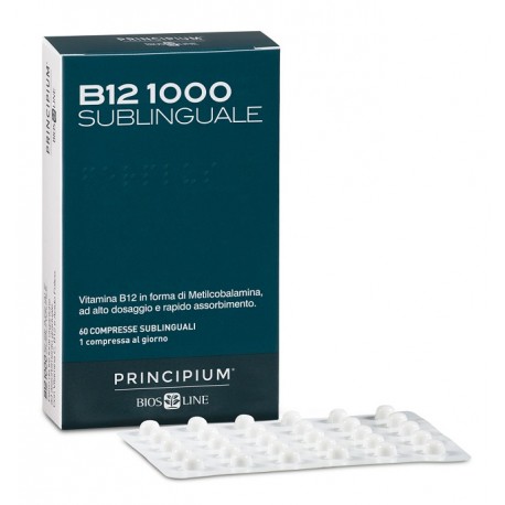 Bios Line Principium B12 1000 Sublinguale integratore per stanchezza 60 compresse