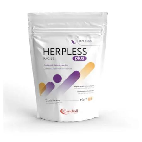 Herpless Plus Facile Mangime Complementare Per Difese Immunitarie Gatti 30 Soft Chews Herpless Plus Facile Mangime Complementare Per Difese Immunitarie Gatti 30 Soft Chews
