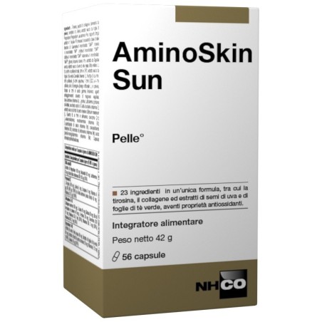NHCO Aminoskin Sun Integratore antiossidante per la pelle 56 capsule NHCO Aminoskin Sun Integratore antiossidante per la pelle 56 capsule
