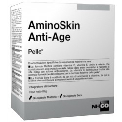 NHCO Aminoskin anti age 56 + 56 capsule - Integratore antiossidante per la pelle