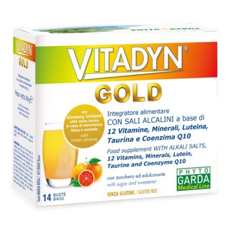 Named Vitadyn Gold integratore senza glutine con ginseng 14 bustine Named Vitadyn Gold integratore senza glutine con ginseng 14 bustine