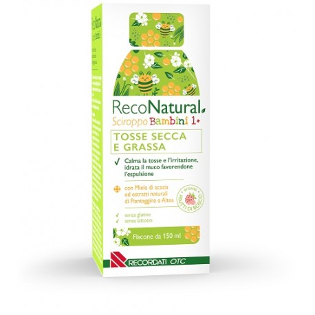 Reconatural Sciroppo Bambini da 1 anno per tosse secca e grassa 150 ml