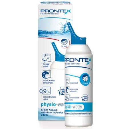 Prontex Physio-Water spray acqua isotonica per igiene fosse nasali degli adulti 100 ml Prontex Physio-Water spray acqua isotonica per igiene fosse nasali degli adulti 100 ml