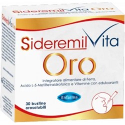 Sideremil Vita Oro integratore a base di ferro e vitamine 30 bustine