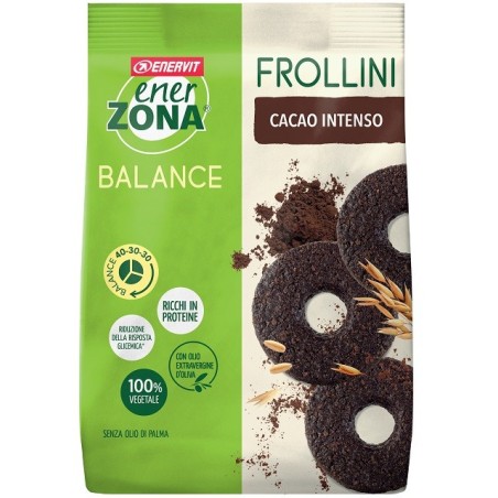 Enervit Enerzona Frollini gusto cacao intenso per riduzione della risposta glicemica 250 g Enervit Enerzona Frollini gusto cacao intenso per riduzione della risposta glicemica 250 g