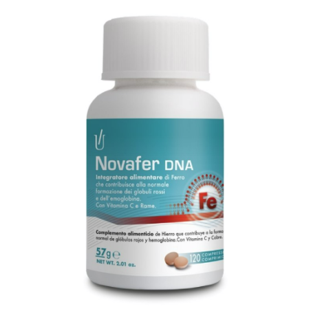 Novafer 120 compresse - Integratore di ferro, vitamina C e rame Novafer 120 compresse - Integratore di ferro, vitamina C e rame