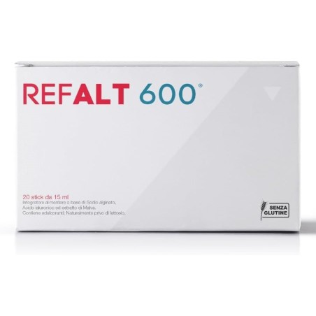 Agaton Refalt 600 Integratore lenitivo per mucosa orofaringea 20 stick da 15ml Agaton Refalt 600 Integratore lenitivo per mucosa orofaringea 20 stick da 15ml