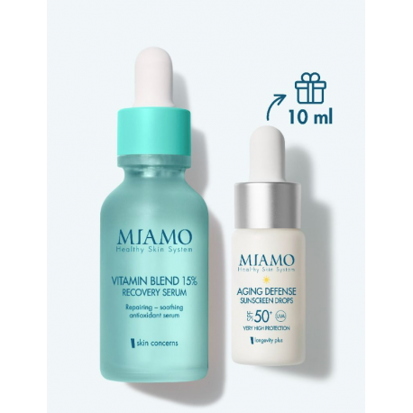 Miamo Skin Immunity - Vitamin Blend 15% Recovery Serum 30 ml + Miamo aging defence 10 ml OMAGGIO