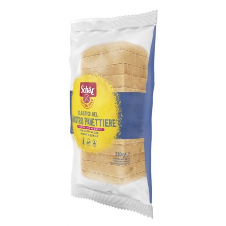 Schar Classico Del Mastro Panettiere Pane Bianco senza glutine e lattosio 330 g