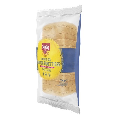 Schar Classico Del Mastro Panettiere Pane Bianco senza glutine e lattosio 330 g Schar Classico Del Mastro Panettiere Pane Bianco senza glutine e lattosio 330 g