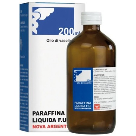 Nova Paraffina lassativo per il trattamento della stipsi occasionale 200 ml Nova Paraffina lassativo per il trattamento della stipsi occasionale 200 ml