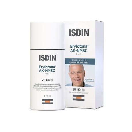 ISDIN Eryfotona AK-NMSC Fluid SPF100+ protezione solare riparazione danno attinico 50 ml