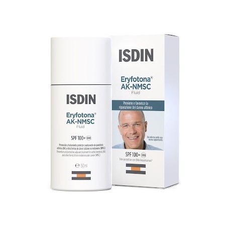 ISDIN Eryfotona AK-NMSC Fluid SPF100+ protezione solare riparazione danno attinico 50 ml ISDIN Eryfotona AK-NMSC Fluid SPF100+ protezione solare riparazione danno attinico 50 ml