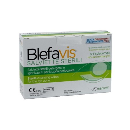 Blefavis Salviette sterili detergenti igienizzanti per l'igiene perioculare 18 pezzi Blefavis Salviette sterili detergenti igienizzanti per l'igiene perioculare 18 pezzi
