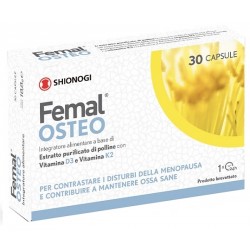 Femal Osteo integratore di polline per disturbi della menopausa 30 capsule