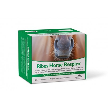 Ribes Horse Respiro integratori per vie respiratorie dei cavalli 30 buste