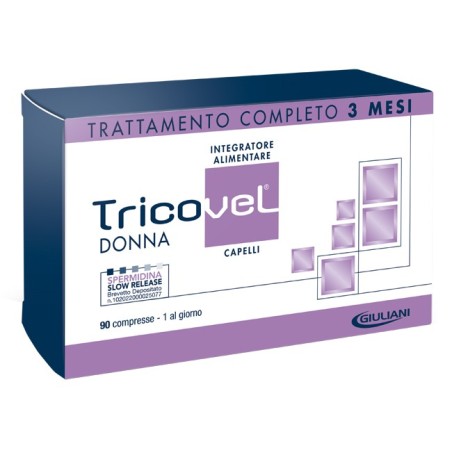 Giuliani Tricovel Donna integratore contro la caduta dei capelli 90 compresse Giuliani Tricovel Donna integratore contro la caduta dei capelli 90 compresse