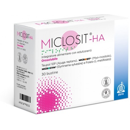 Miclosit HA integratore per metabolismo dei carboidrati e dei lipidi 30 stick