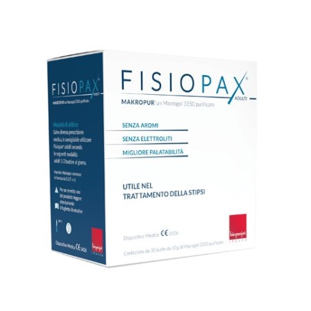 Fisiopax Adulti integratore lassativo regolarizzante per l'intestino 30 bustine Fisiopax Adulti integratore lassativo regolarizzante per l'intestino 30 bustine