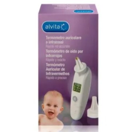 Alvita Termometro auricolare infrarossi ideale per bambini 1 pezzo Alvita Termometro auricolare infrarossi ideale per bambini 1 pezzo
