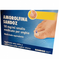 Sandoz Amorolfina 50 mg/ml smalto medicato per unghie antifungino 2,5 ml