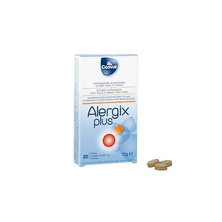 Cosval Alergix Plus integratore per sistema immunitario 20 tavolette 650 mg Cosval Alergix Plus integratore per sistema immunitario 20 tavolette 650 mg