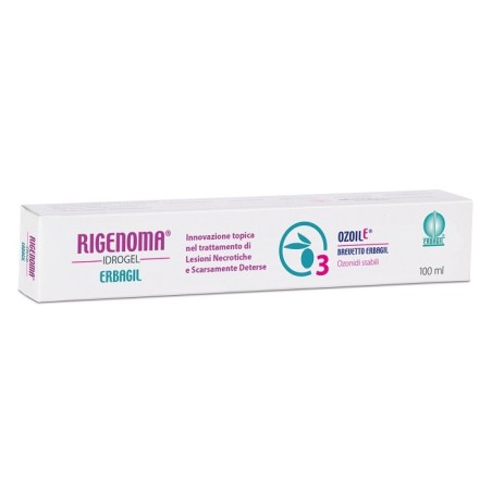 Erbagil Rigenoma Idrogel Erbagil per lesioni necrotiche e scarsamente deterse 100 ml Erbagil Rigenoma Idrogel Erbagil per lesioni necrotiche e scarsamente deterse 100 ml