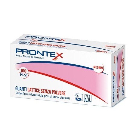 Safety Prontex Guanto in lattice senza polvere grande 100 pezzi Safety Prontex Guanto in lattice senza polvere grande 100 pezzi