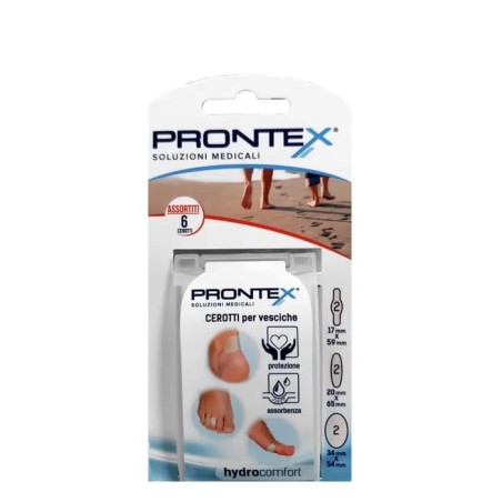 Safety Prontex Hydrocomfort Cerotti per Vesciche assortiti 6 pezzi Safety Prontex Hydrocomfort Cerotti per Vesciche assortiti 6 pezzi