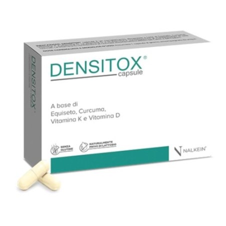 Nalkein Densitox Integratore per il mantenimento del benessere delle ossa 30 capsule Nalkein Densitox Integratore per il mantenimento del benessere delle ossa 30 capsule