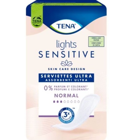 Tena Lady Sensitive Ultra Pad Normal assorbenti senza profumi e coloranti 16 pezzi Tena Lady Sensitive Ultra Pad Normal assorbenti senza profumi e coloranti 16 pezzi