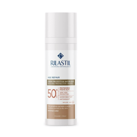 Rilastil Sun System Age Repair COLOR Protezione Solare Viso Anti-Invecchiamento SPF 50+ 50 ml Rilastil Sun System Age Repair COLOR Protezione Solare Viso Anti-Invecchiamento SPF 50+ 50 ml