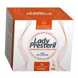 Lady Presteril Assorbenti Interni Normal 100% cotone ipoallergenico 16 pezzi