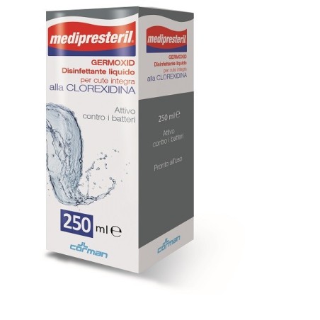 Medipresteril Germoxid Disinfettante liquido con clorexidina per cute integra 250 ml Medipresteril Germoxid Disinfettante liquido con clorexidina per cute integra 250 ml