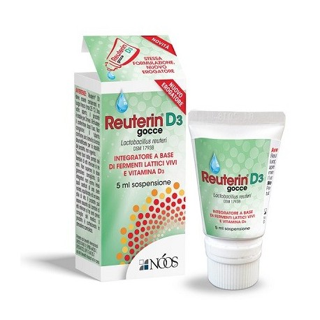 Reuterin D3 Gocce 5 ml Integratore di Fermenti Lattici Vivi e Vitamina D3