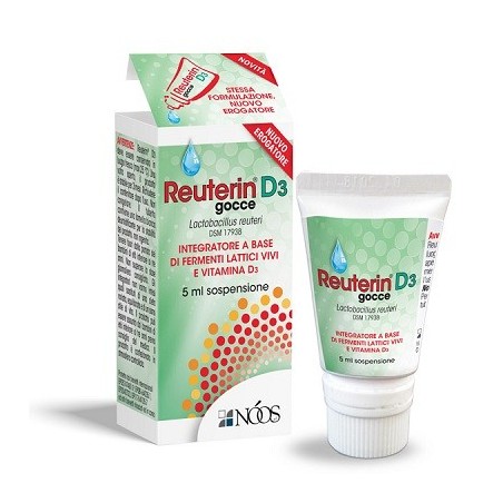 Reuterin D3 Gocce 5ml Integratore di Fermenti Lattici e Vitamina D3 Reuterin D3 Gocce 5ml Integratore di Fermenti Lattici e Vitamina D3