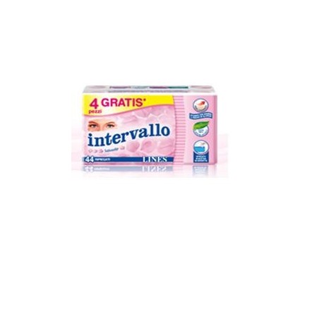 Lines Intervallo Sensitive Salvaslip ripiegati 100% naturali 40 pezzi
