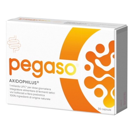Pegaso Axidophilus integratore di fermenti lattici vivi per flora batterica intestinale 30 capsule Pegaso Axidophilus integratore di fermenti lattici vivi per flora batterica intestinale 30 capsule