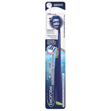 Emoform Spazzolino Protezione Intensiva setole punta arrotondata a due lunghezze 1 pezzo Emoform Spazzolino Protezione Intensiva setole punta arrotondata a due lunghezze 1 pezzo